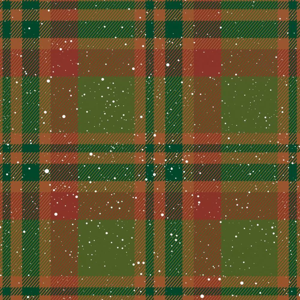 Crafter's Companion Jingle All The Way 6 x 6 Paper Pad jatw-pad6 Olive Green Christmas Plaid