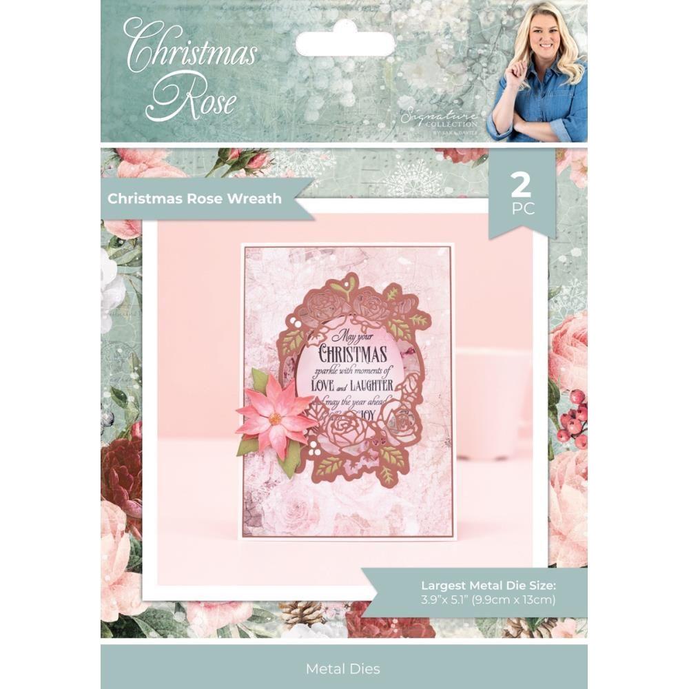 Crafter's Companion Christmas Rose Wreath Dies s-cr-md-cac-chrw