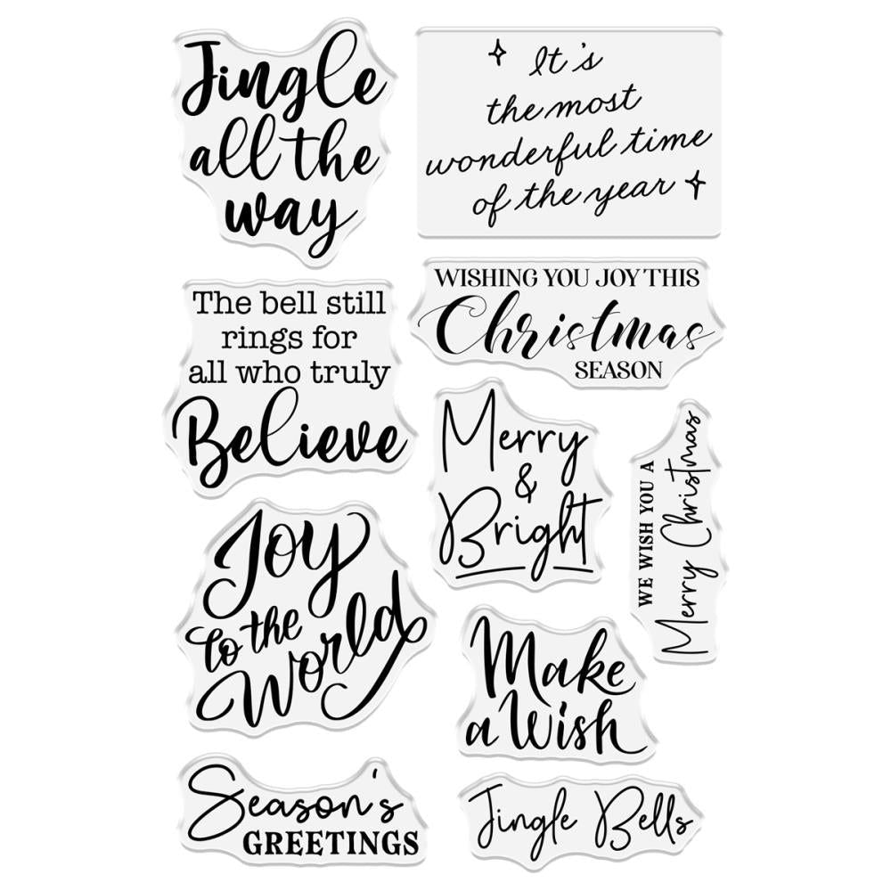 Crafter's Companion Merry Sentiments Clear Stamps jatw-ca-st-msen Detailed View