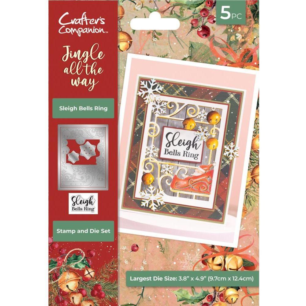 Crafter's Companion Sleigh Bells Ring Stamp And Die Set jatw-std-slei