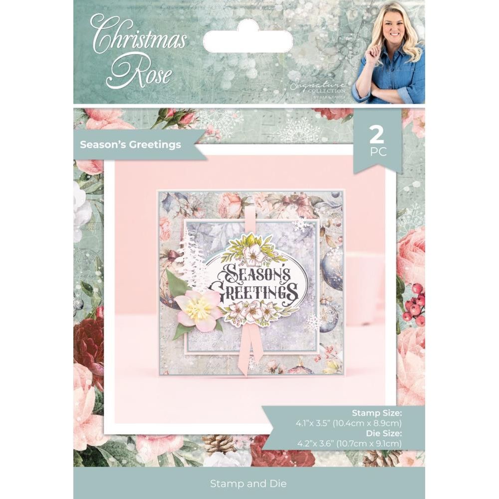 Crafter's Companion Season's Greetings Stamp And Die Set s-cr-std-segr