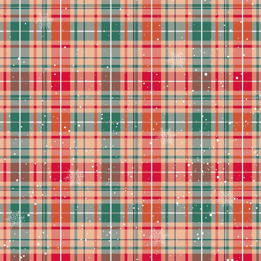 Crafter's Companion Jingle All The Way 12 x 12 Paper Pad jatw-pad12 Bright Christmas Plaid