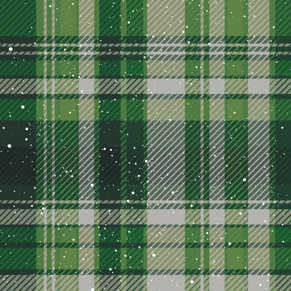 Crafter's Companion Jingle All The Way 12 x 12 Paper Pad jatw-pad12 Green Christmas Plaid