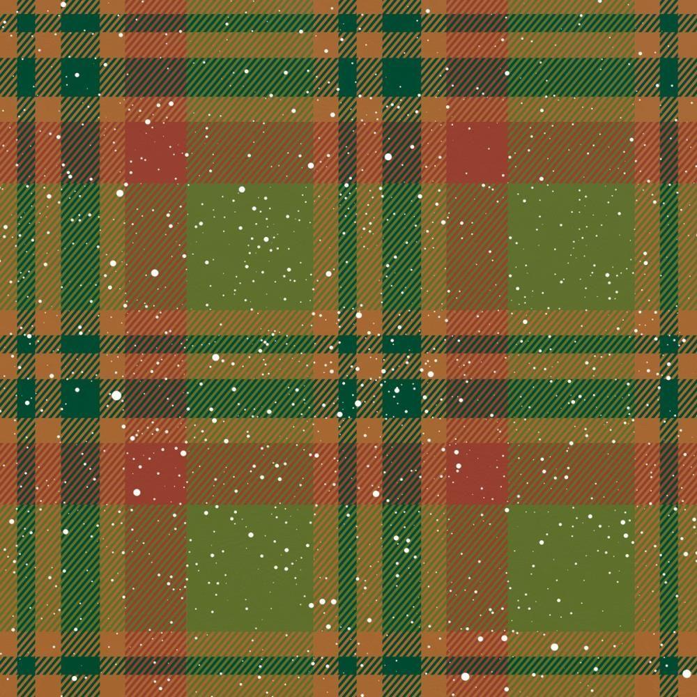 Crafter's Companion Jingle All The Way 12 x 12 Paper Pad jatw-pad12 Olive Green Christmas Plaid