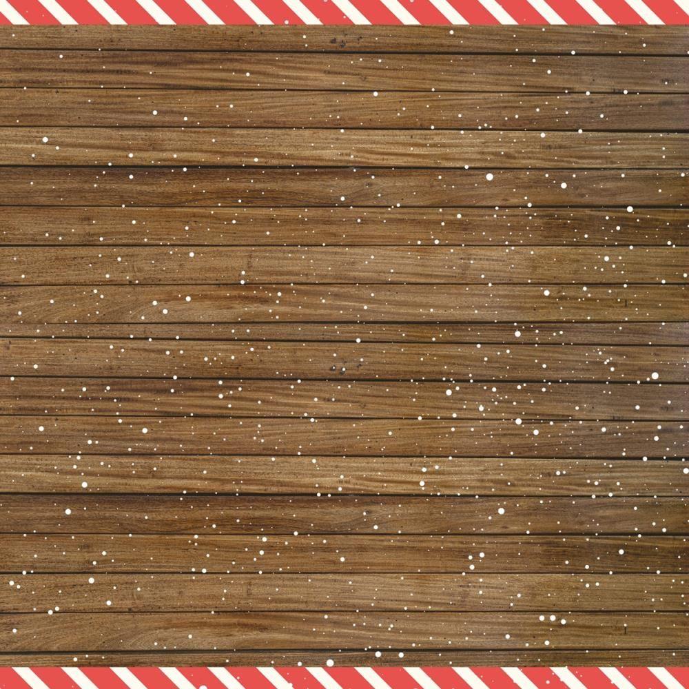 Crafter's Companion Jingle All The Way 12 x 12 Paper Pad jatw-pad12 Snowfall Woodpanel Background