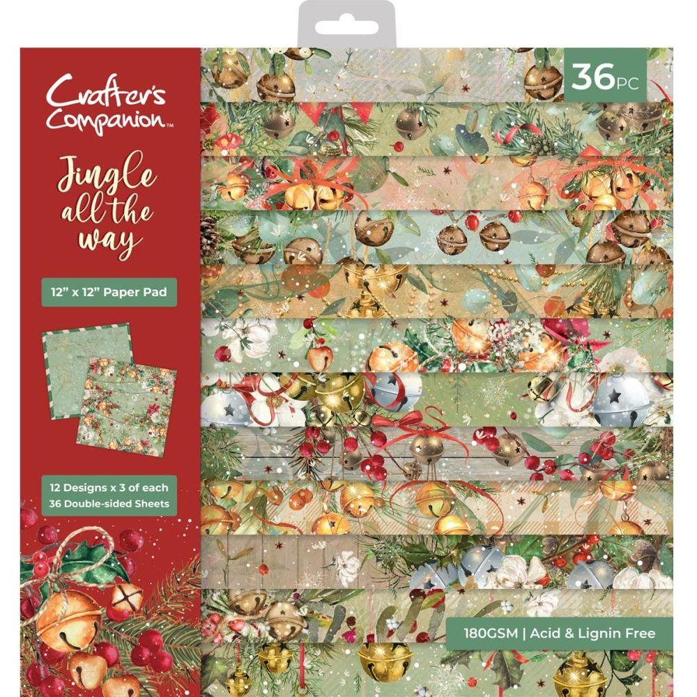 Crafter's Companion Jingle All The Way 12 x 12 Paper Pad jatw-pad12