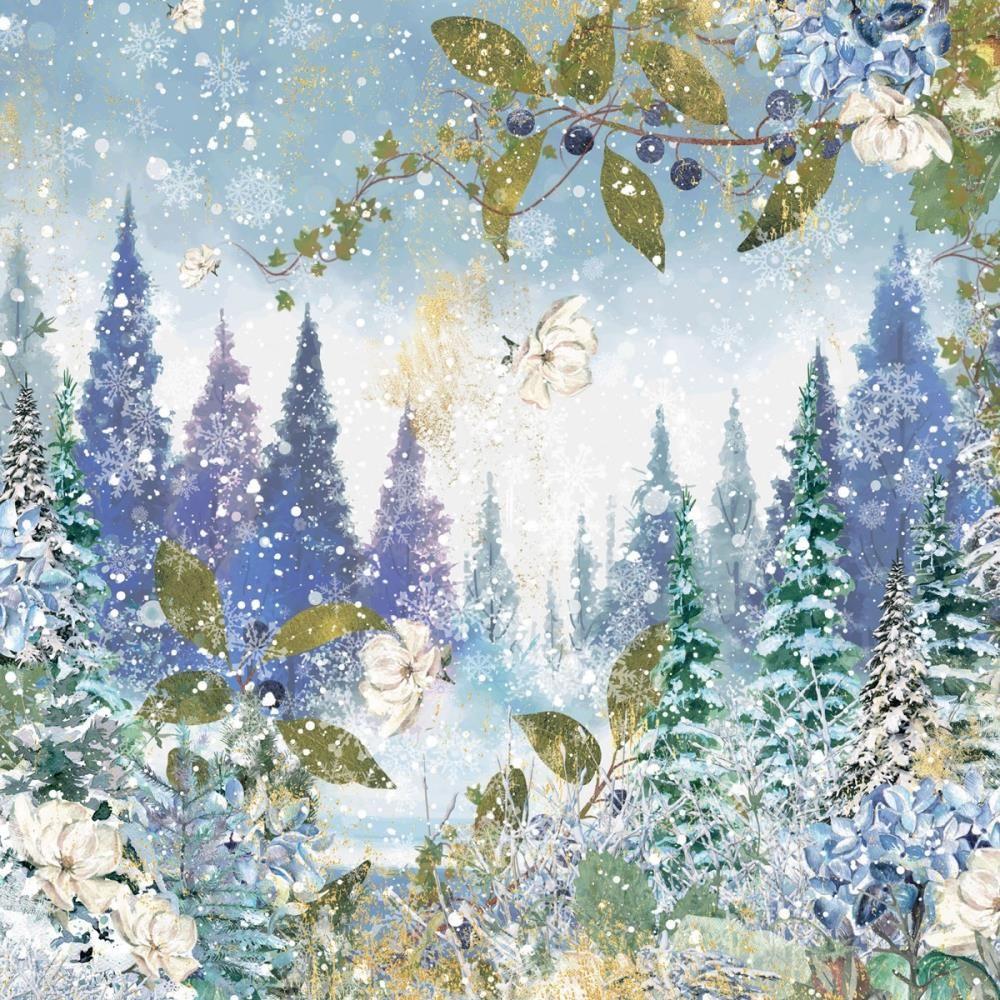 Crafter's Companion Winter Forest 6 x 6 Paper Pad cc-pad6-wifr Christmas Night Scene