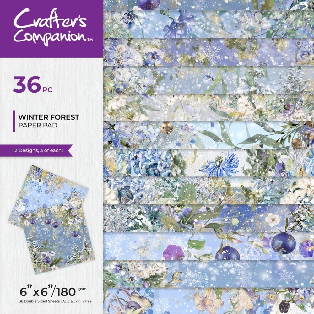 Crafter's Companion Winter Forest 6 x 6 Paper Pad cc-pad6-wifr