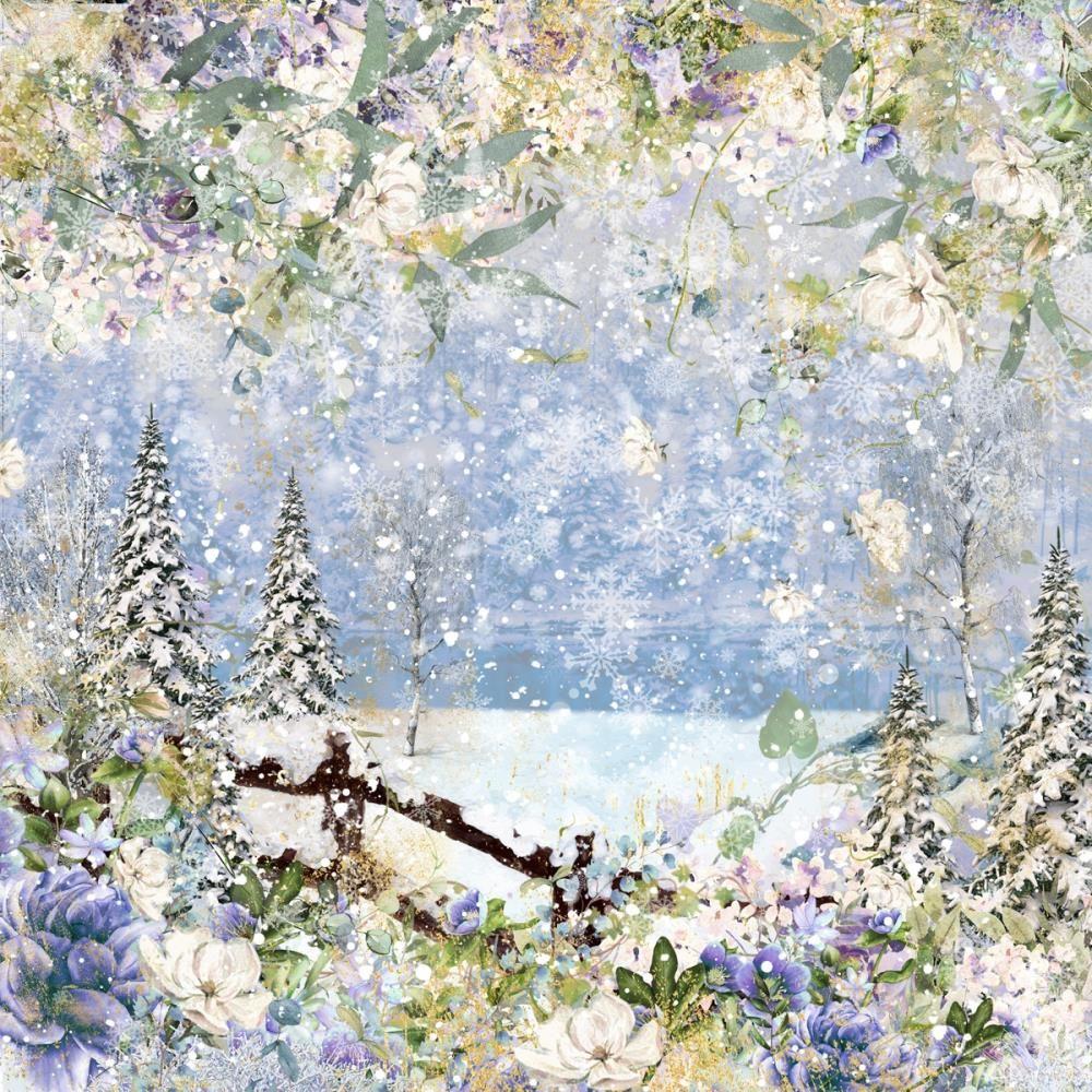 Crafter's Companion Winter Forest 8 x 8 Vellum Pad cc-velpad8-wf Meadow Snowfall