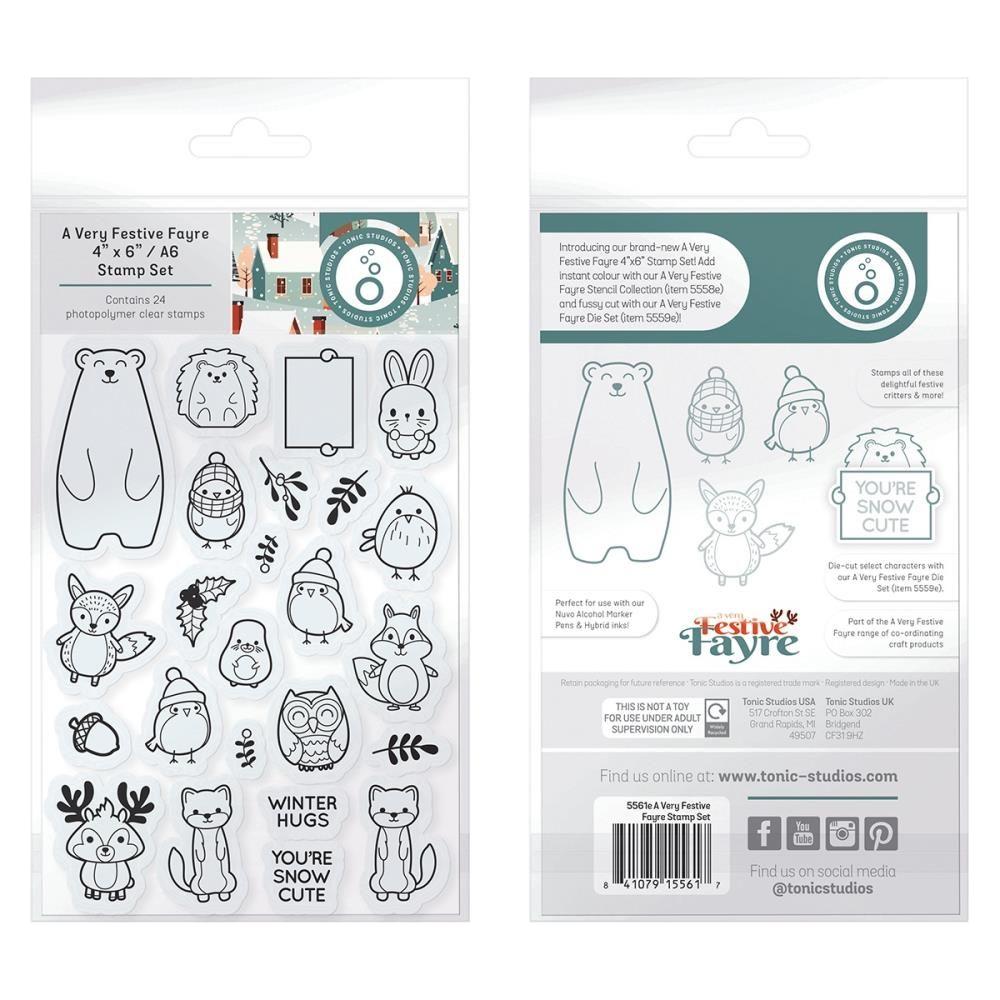 Tonic A Very Festive Fayre Elements Clear Stamps 5561e Packaging