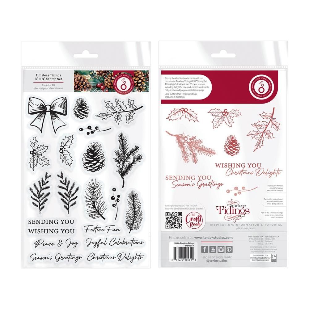 Tonic Timeless Tidings Clear Stamps 5531e Packaging