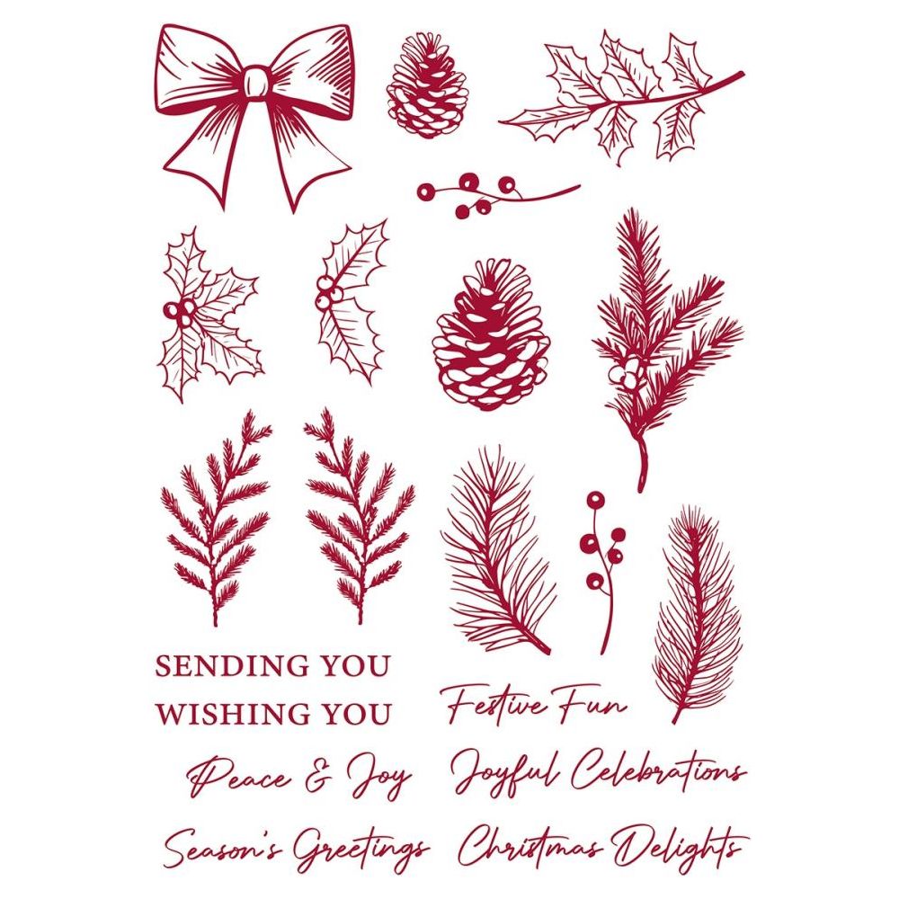 Tonic Timeless Tidings Clear Stamps 5531e Detailed View