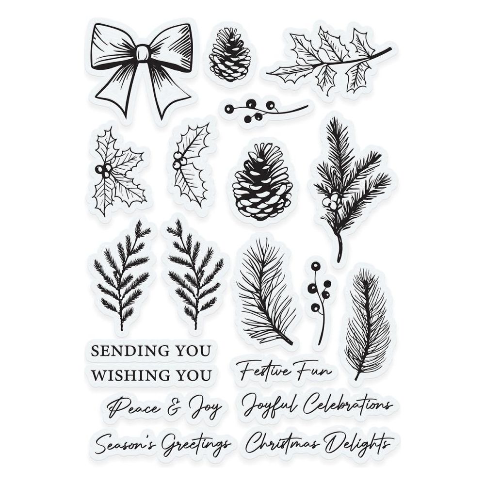 Tonic Timeless Tidings Clear Stamps 5531e Alterante Image