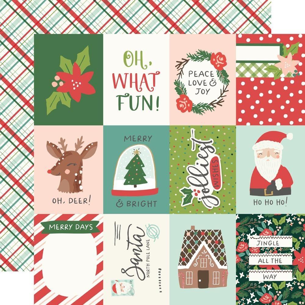 Simple Stories Santa's Village 12 x 12 Collection Kit 23000 3X4 Elements