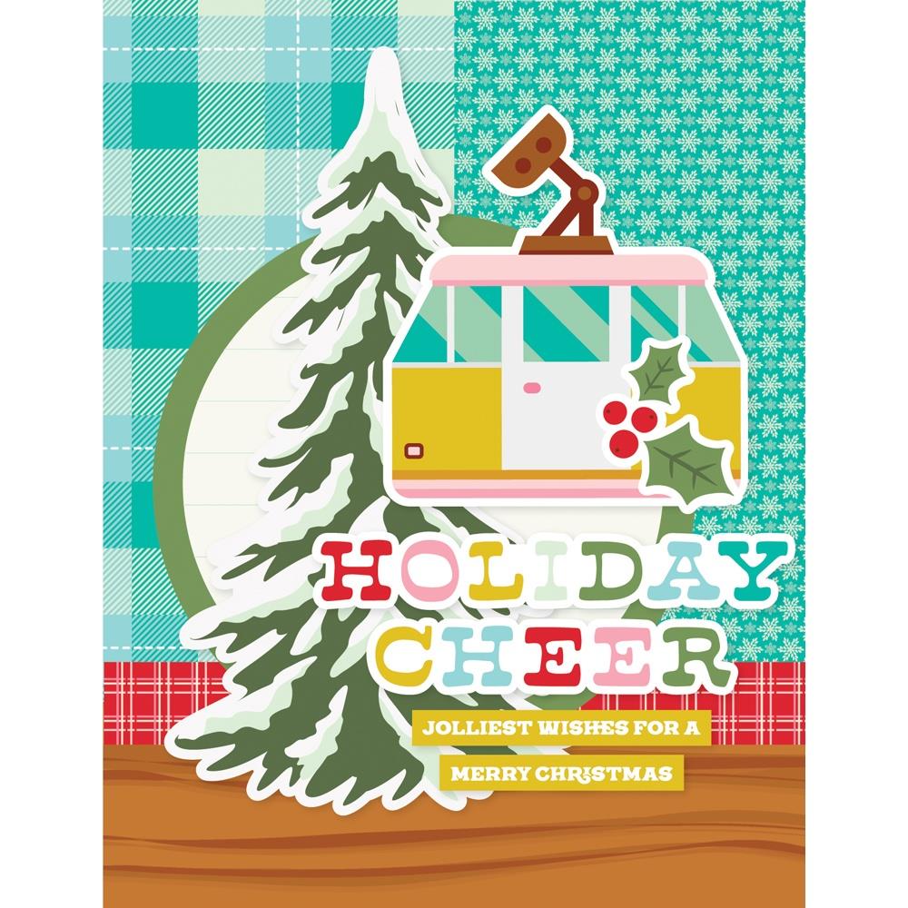 Simple Stories Snow Pine Lodge Card Kit 23132 Holiday Cheer card