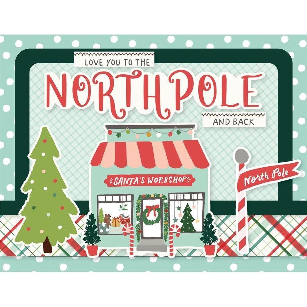 Simple Stories Santa's Village Card Kit 23030 North Pole Card