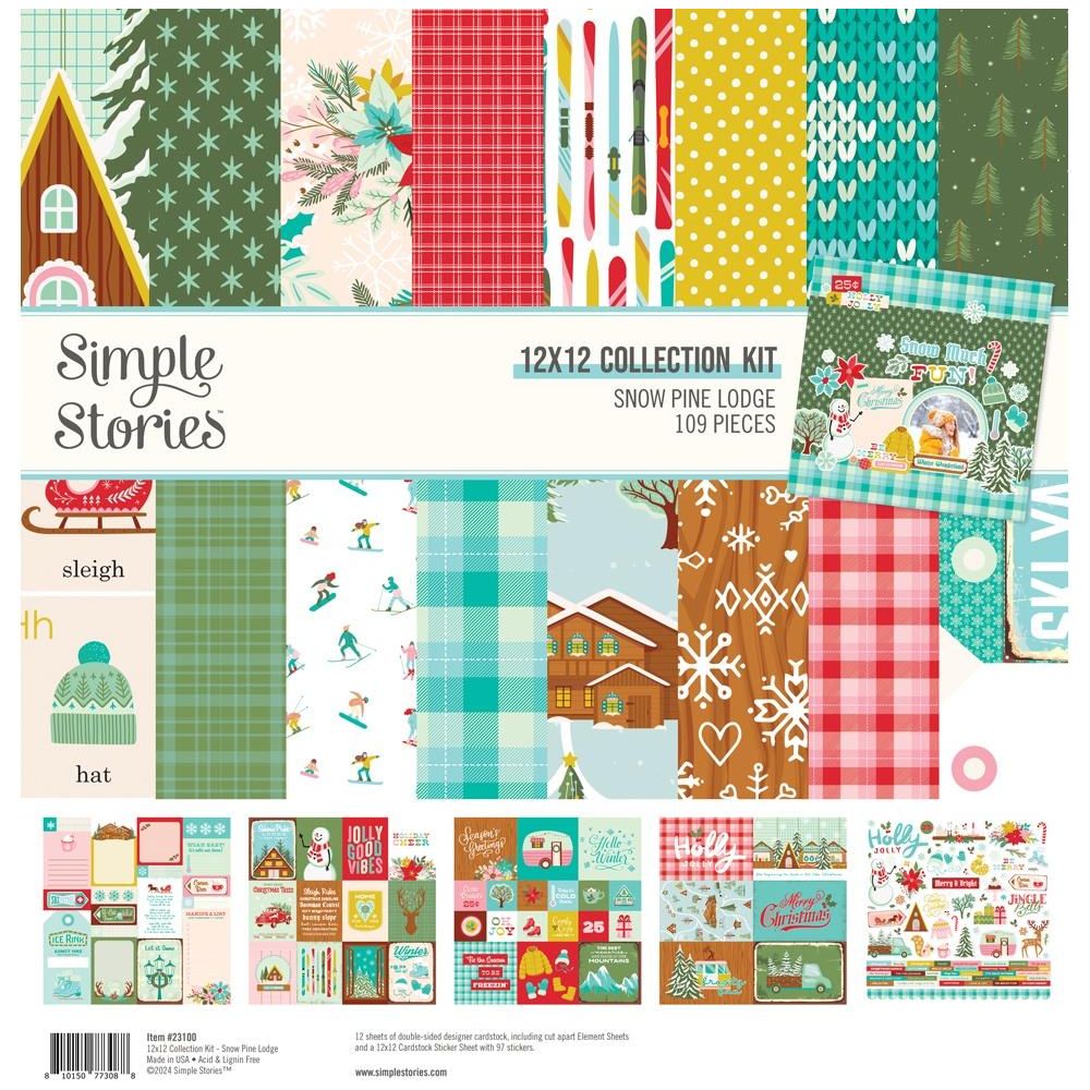 Simple Stories Snow Pine Lodge 12 x 12 Collection Kit 23100