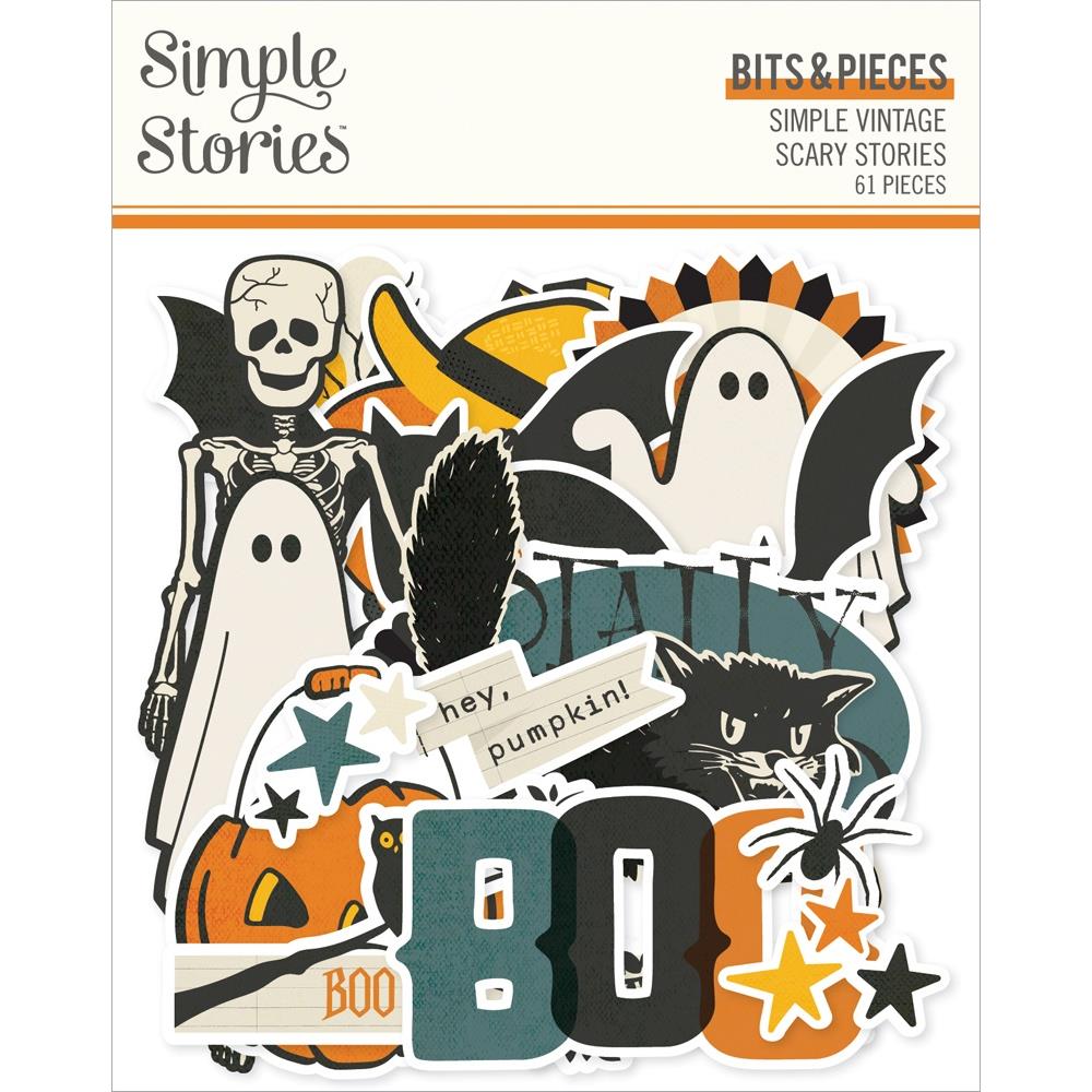 Simple Stories Vintage Scary Stories Bits And Pieces 22817