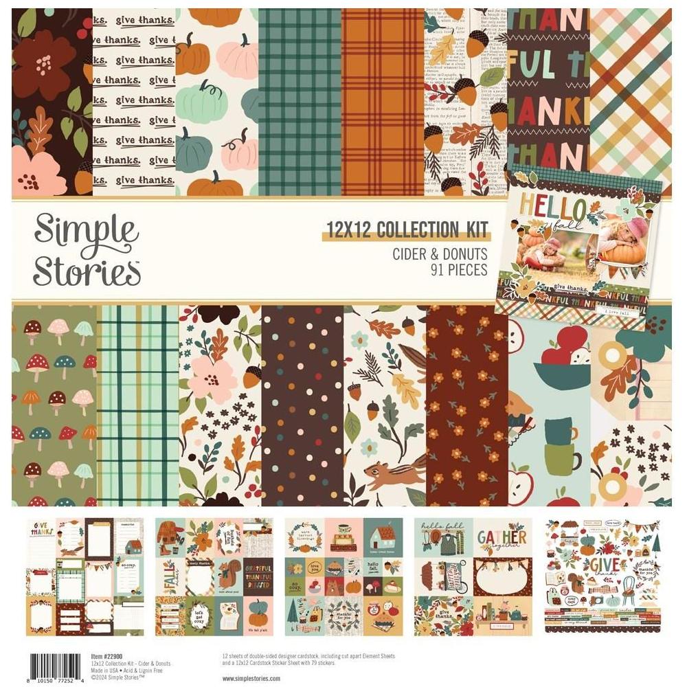 Simple Stories Cider And Donuts 12 x 12 Collection Kit 22900