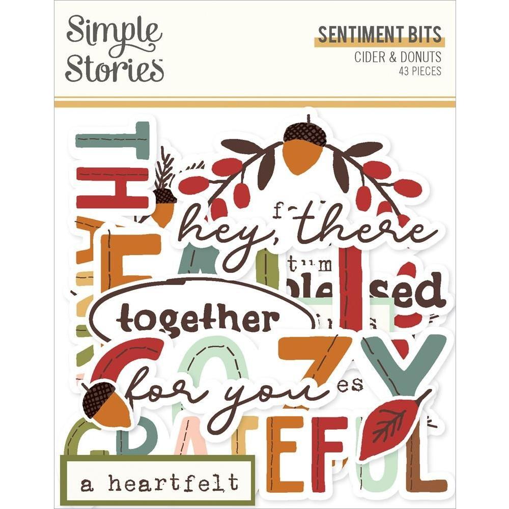 Simple Stories Cider And Donuts Sentiment Bits And Pieces 22921