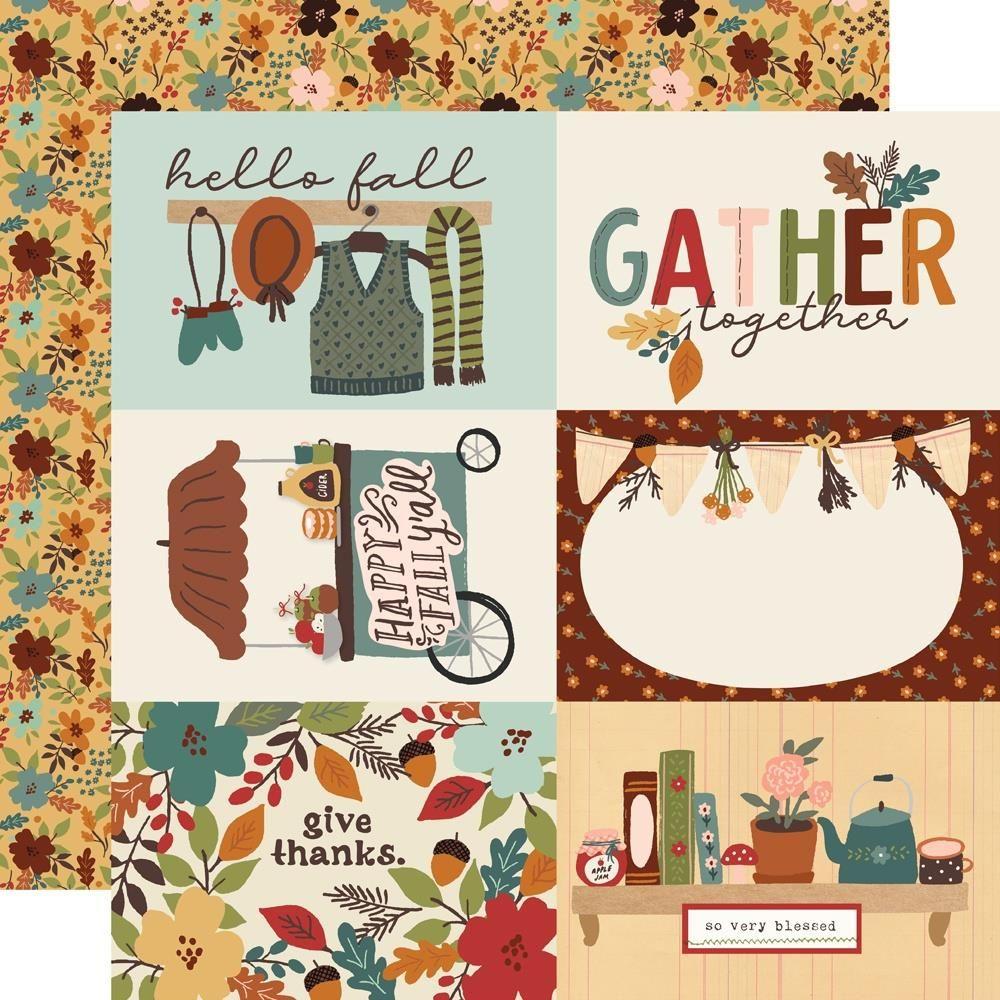 Simple Stories Cider And Donuts 12 x 12 Collection Kit 22900 4X6 Elements