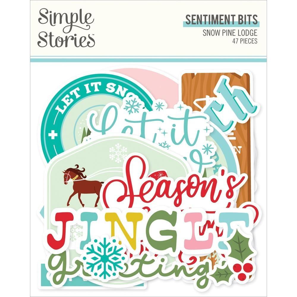 Simple Stories Snow Pine Lodge Sentiments Bits And Pieces 23122