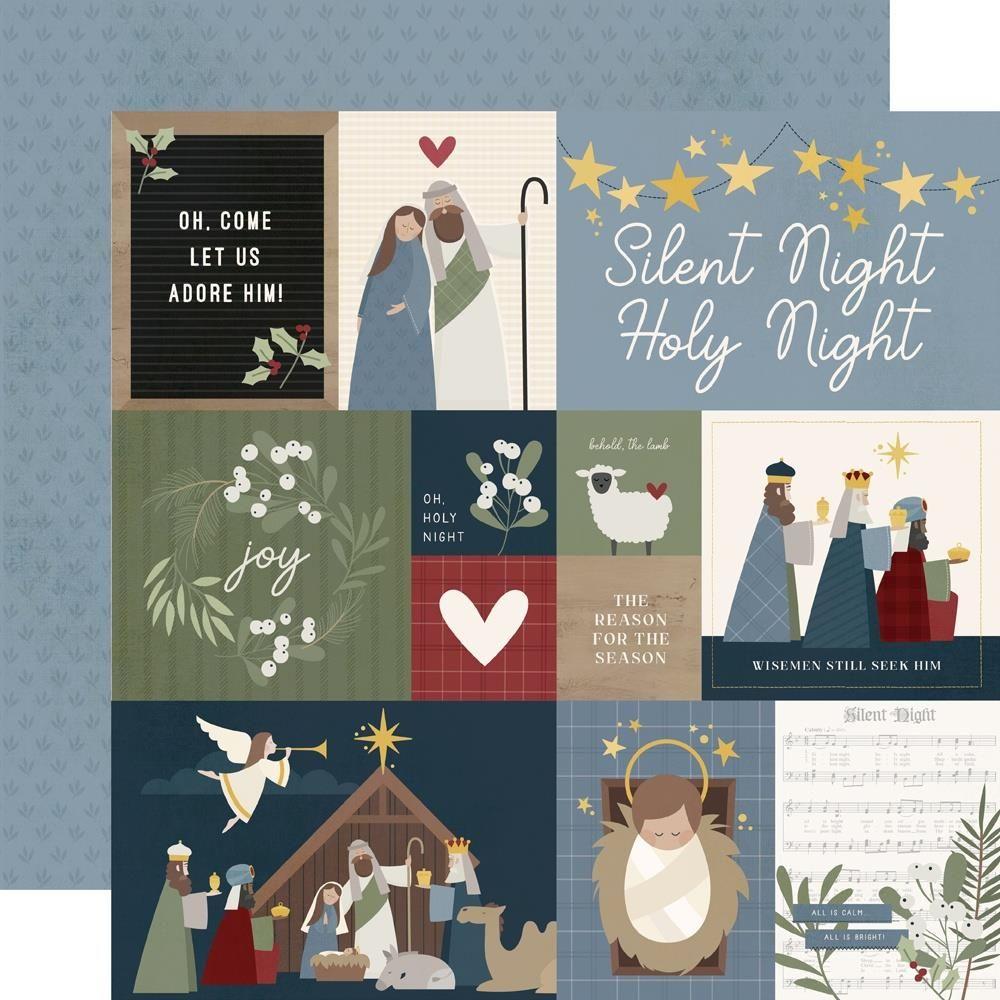 Simple Stories Silent Night 12 x 12 Collection Kit 21941 Manger Scene