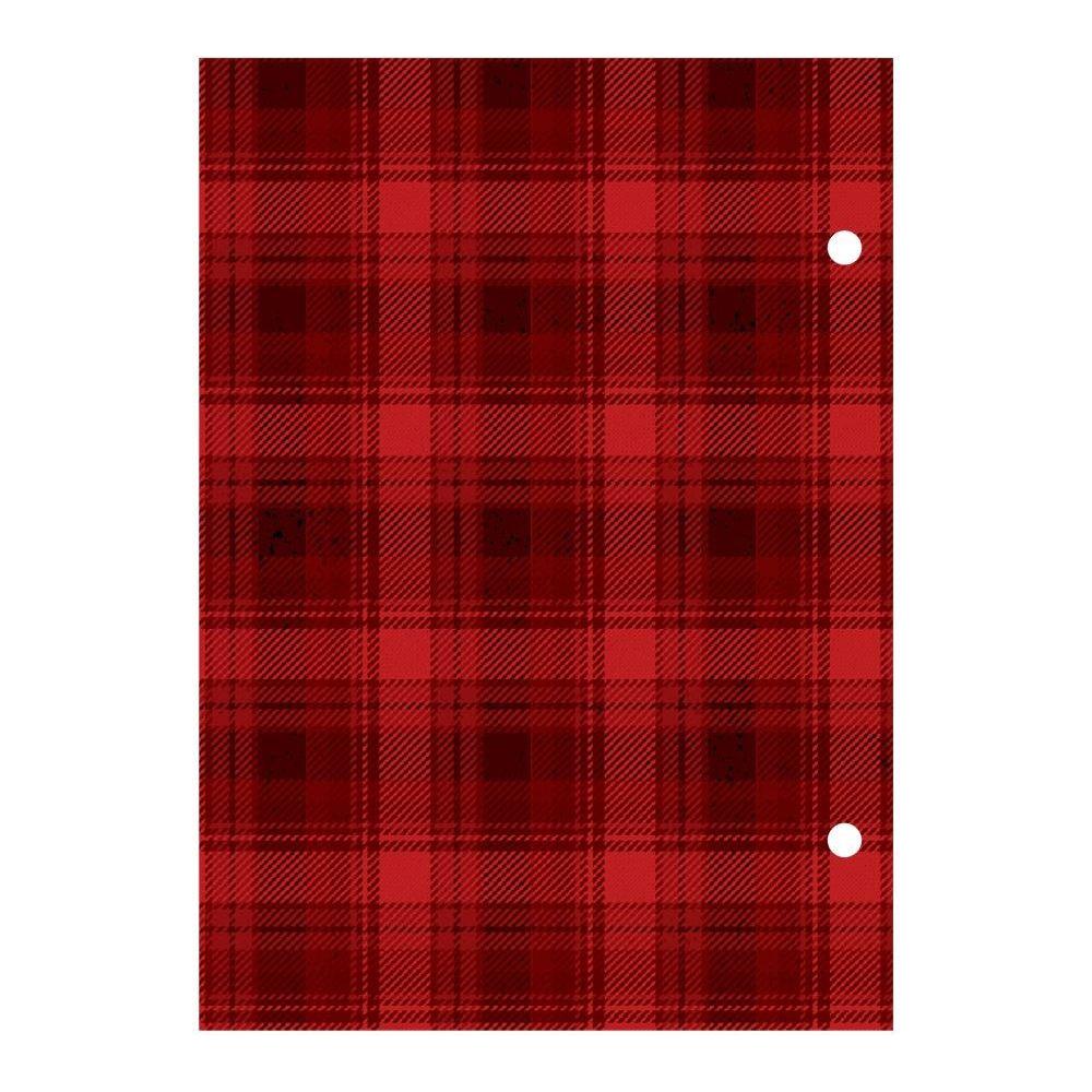 Simple Stories Vintage Holly Jolly 6 x 8 Holiday Snap Binder 23331 Red Plaid