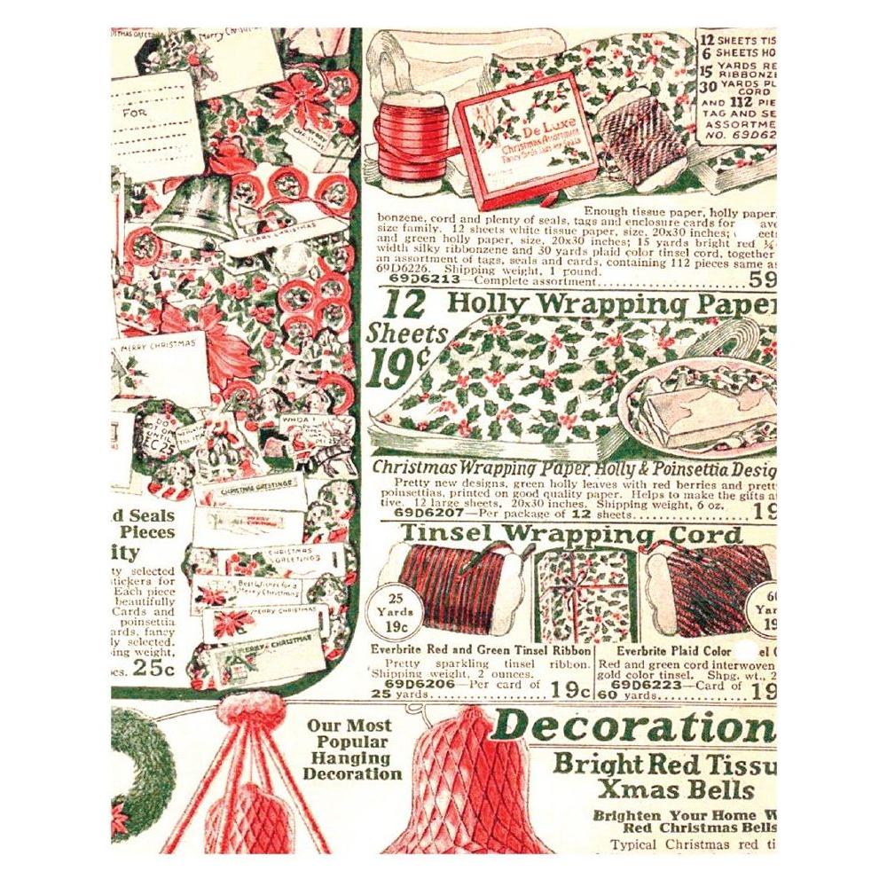 Simple Stories Vintage Holly Jolly 6 x 8 Holiday Snap Binder 23331 Holiday Wrapping Paper