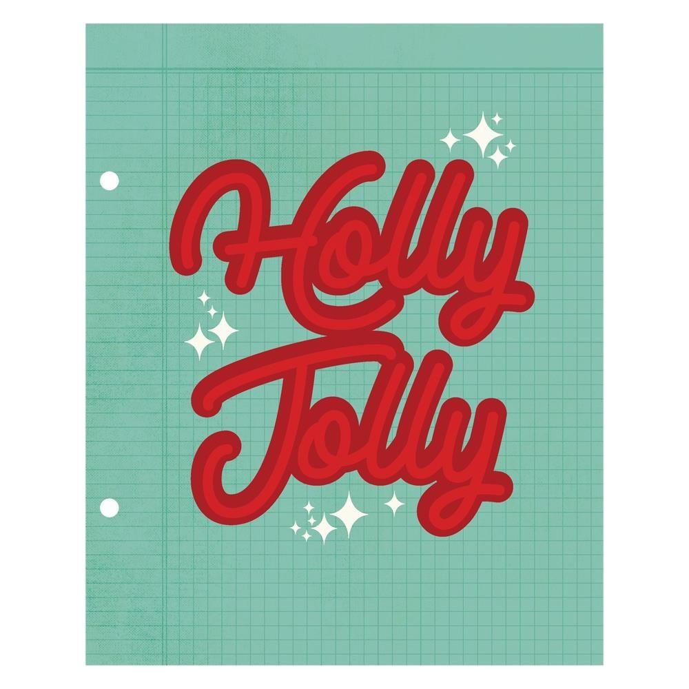 Simple Stories Vintage Holly Jolly 6 x 8 Holiday Snap Binder 23331 Holly Jolly Sentiment