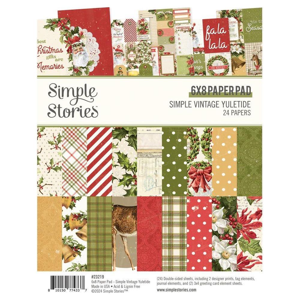 Simple Stories Vintage Yuletide 6 x 8 Paper Pad 23219