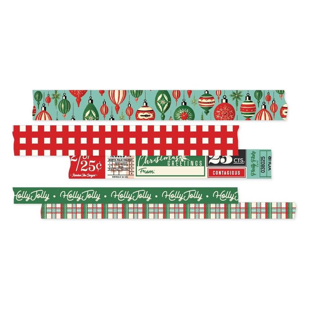 Simple Stories Vintage Holly Jolly Washi Tape 23329 Detailed View