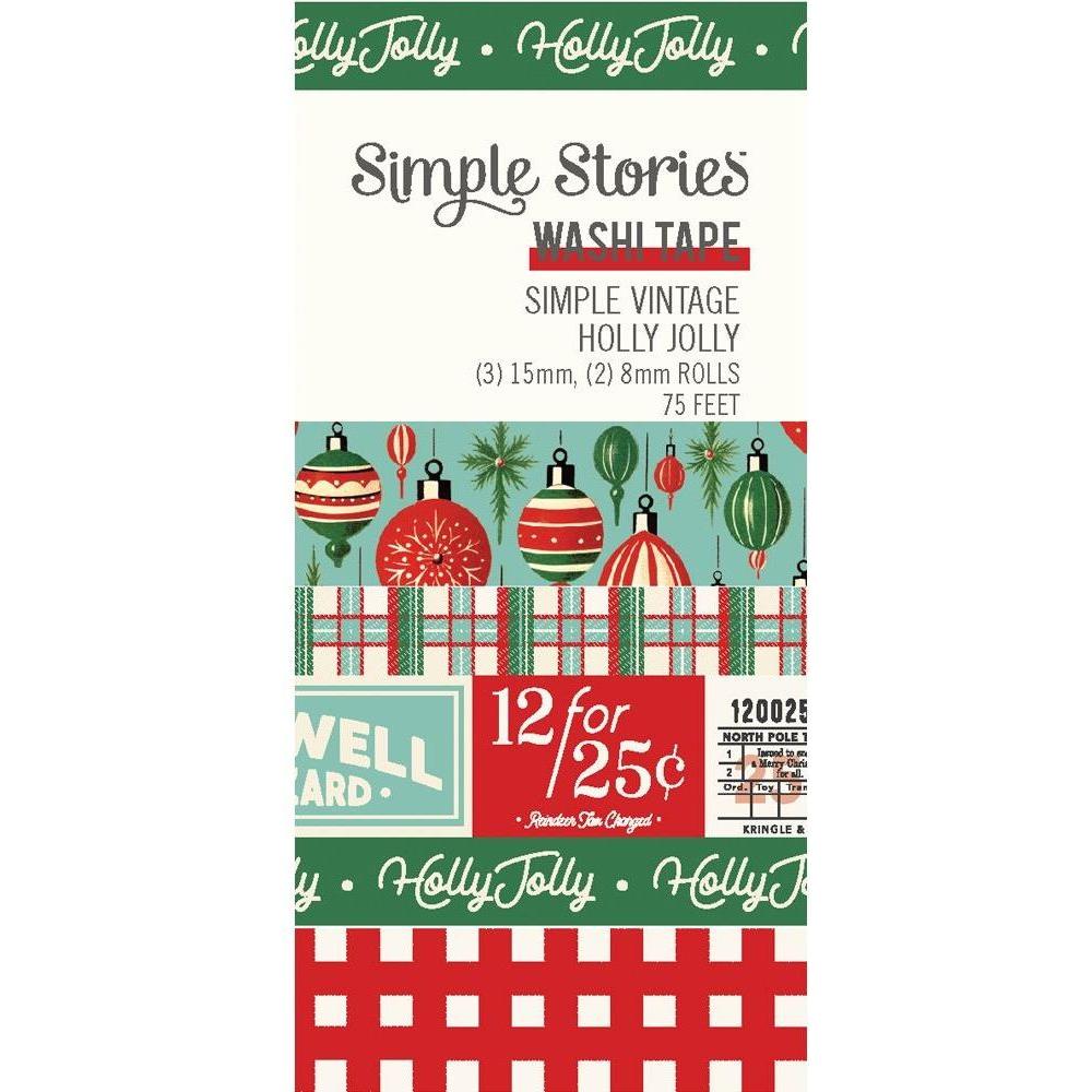 Simple Stories Vintage Holly Jolly Washi Tape 23329