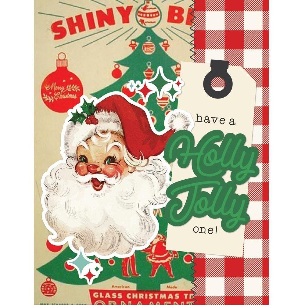 Simple Stories Vintage Holly Jolly Card Kit 23332 Christmas Tree