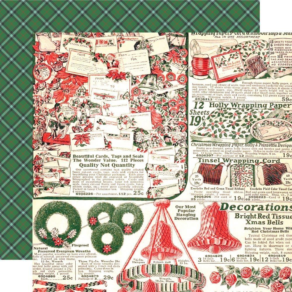 Simple Stories Vintage Holly Jolly 12 x 12 Collector's Essential Kit 23301 All Wrapped UP