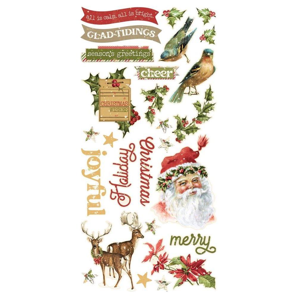 Simple Stories Vintage Yuletide Card Kit 23236 Christmas Sentiments