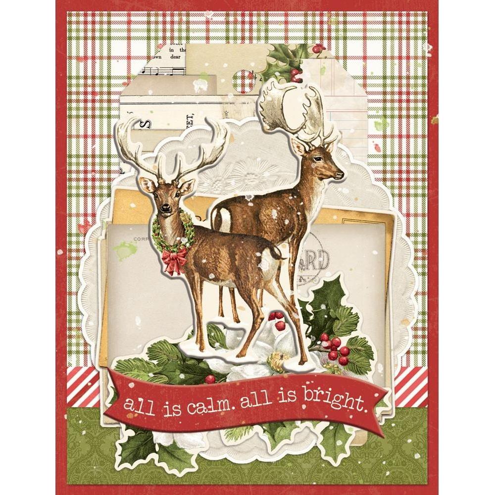 Simple Stories Vintage Yuletide Card Kit 23236 All Is Calm