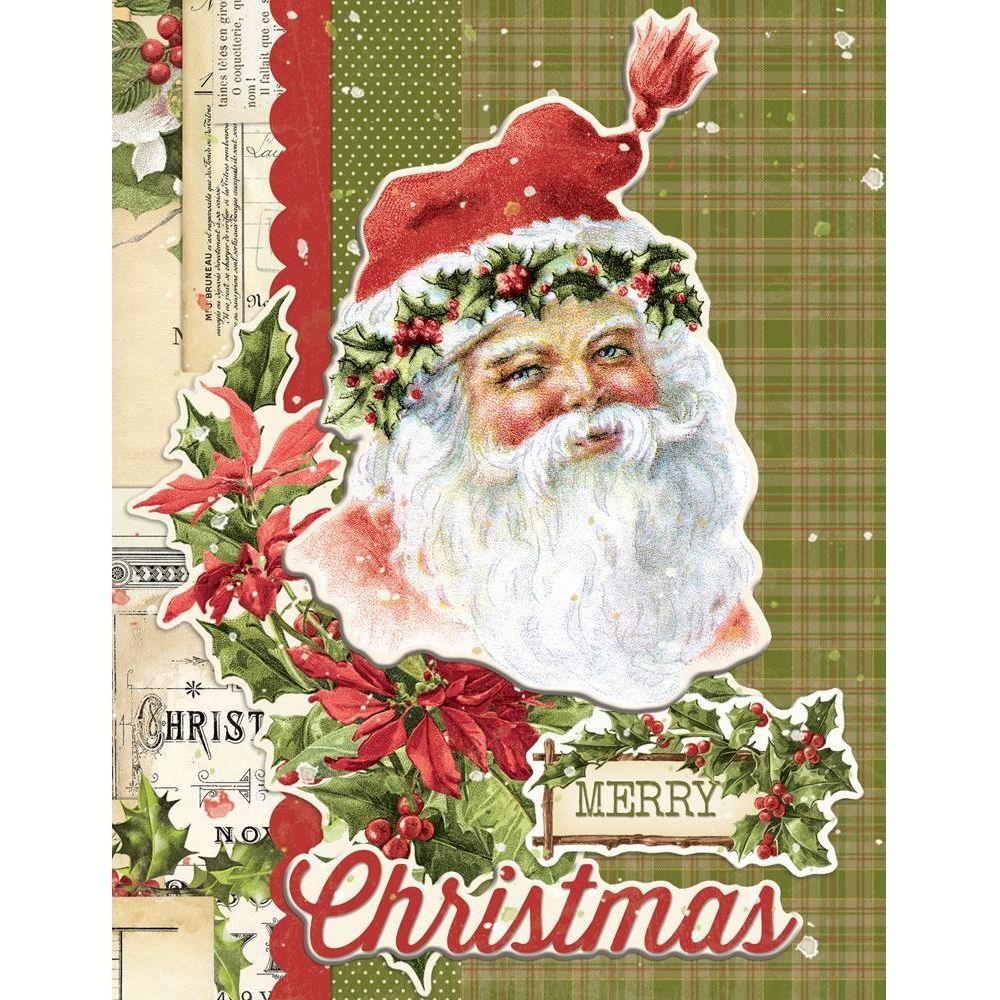 Simple Stories Vintage Yuletide Card Kit 23236 Merry Christmas