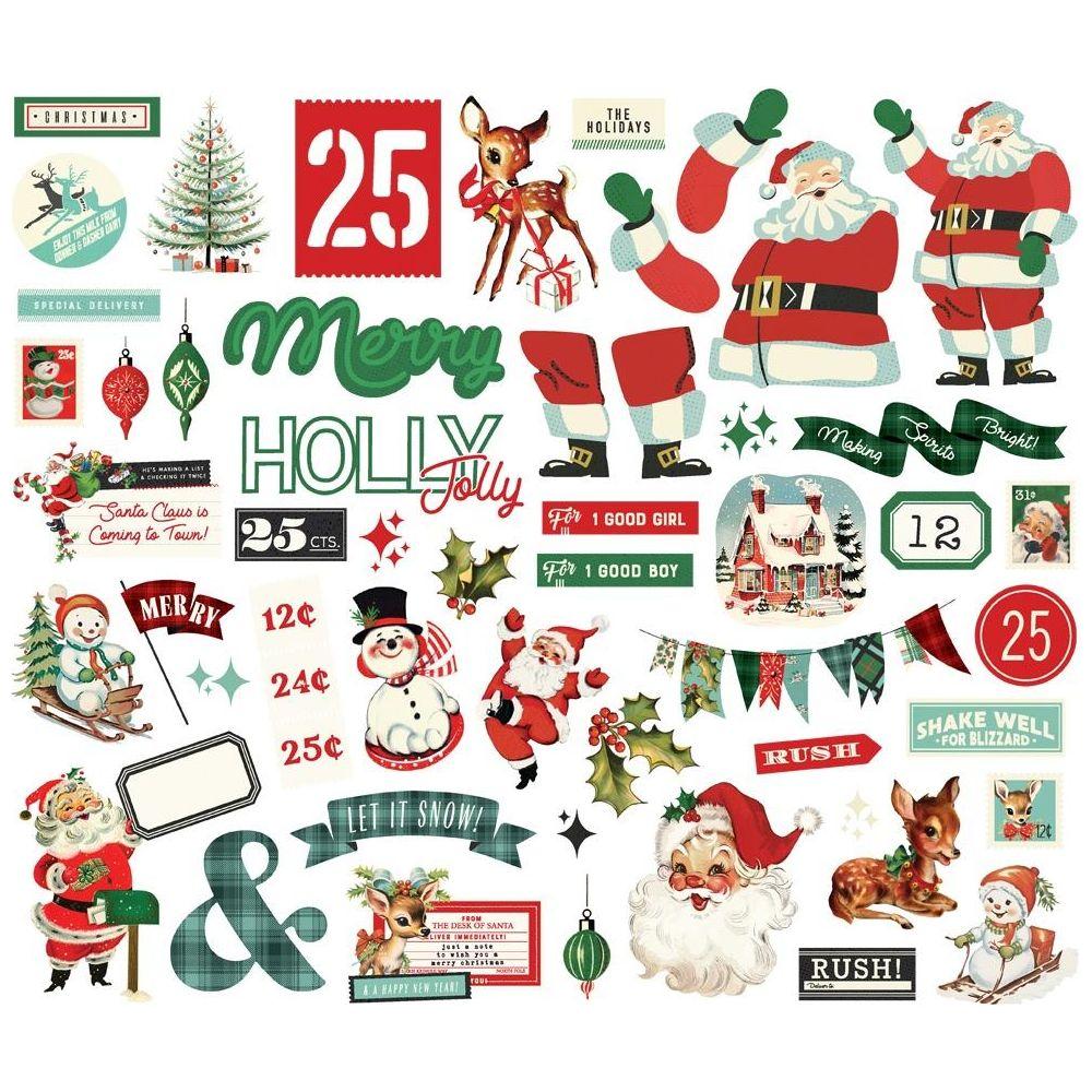 Simple Stories Vintage Holly Jolly Bits And Pieces 23318 Detailed Product View