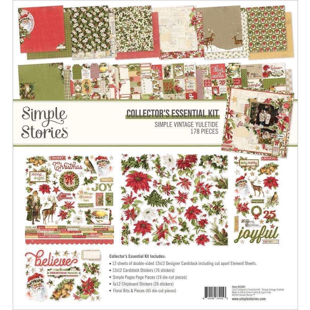 Simple Stories Vintage Yuletide 12 x 12 Collector's Essential Kit 23201