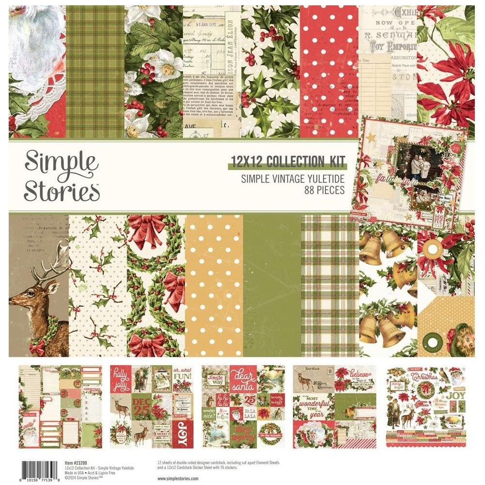 Simple Stories Vintage Yuletide 12 x 12 Collection Kit 23200