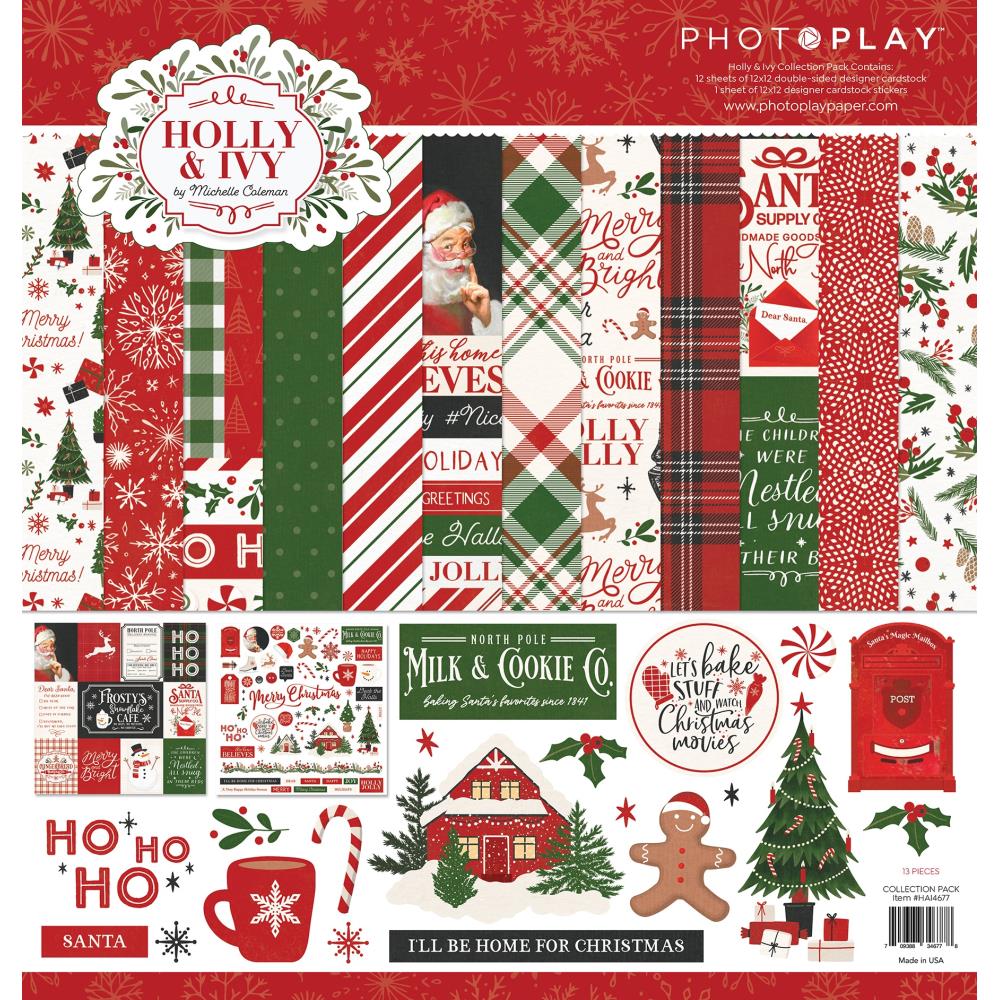 PhotoPlay Holly And Ivy 12 x 12 Collection Pack hai4677