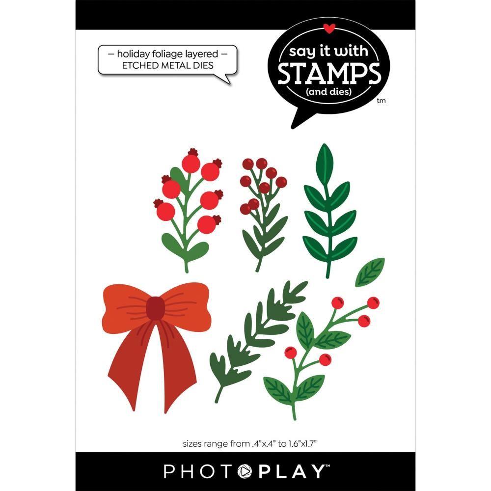 PhotoPlay Holiday Foliage Layered Dies sis4568