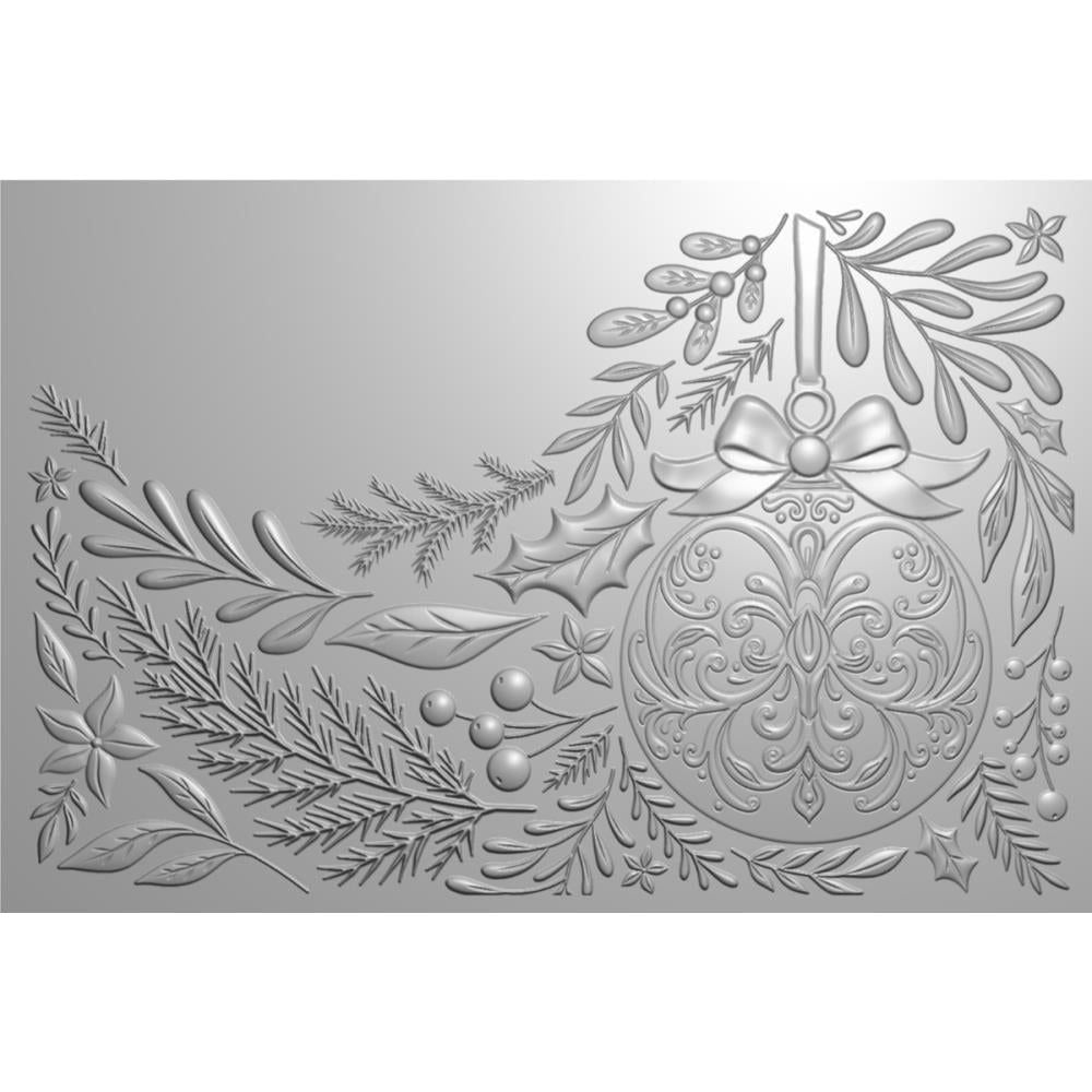 Crafter's Companion Festive Bauble 3D Embossing Folder cc-3d-ef4-feba Detailed Product Image