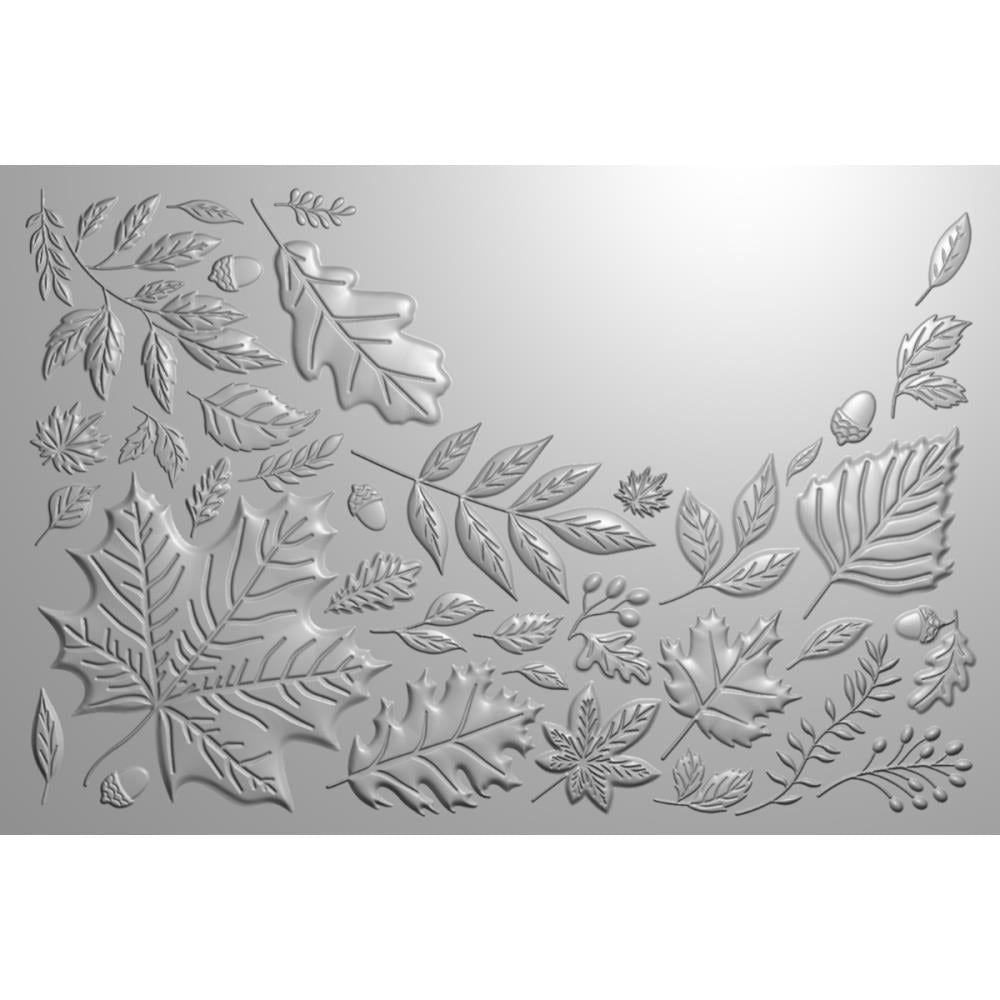 Crafter's Companion Autumn Leaves 3D Embossing Folder cc-3d-ef4-aule Detailed Product Image