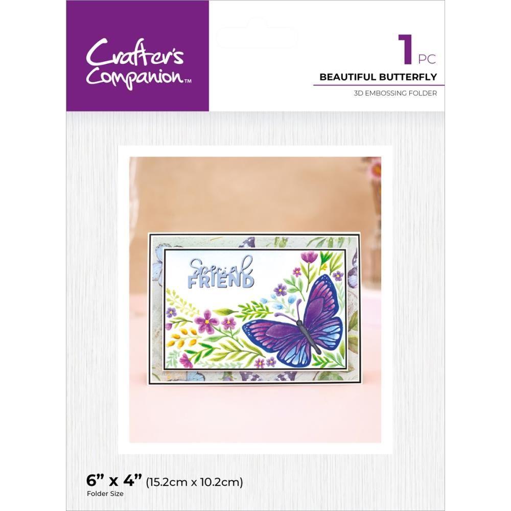 Crafter's Companion Beautiful Butterfly 3D Embossing Folder cc-3d-ef4-bebu