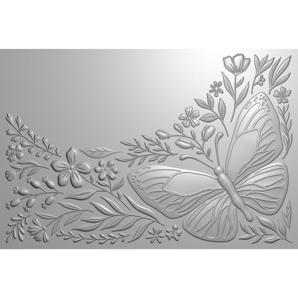 Crafter's Companion Beautiful Butterfly 3D Embossing Folder cc-3d-ef4-bebu Detailed Product Image