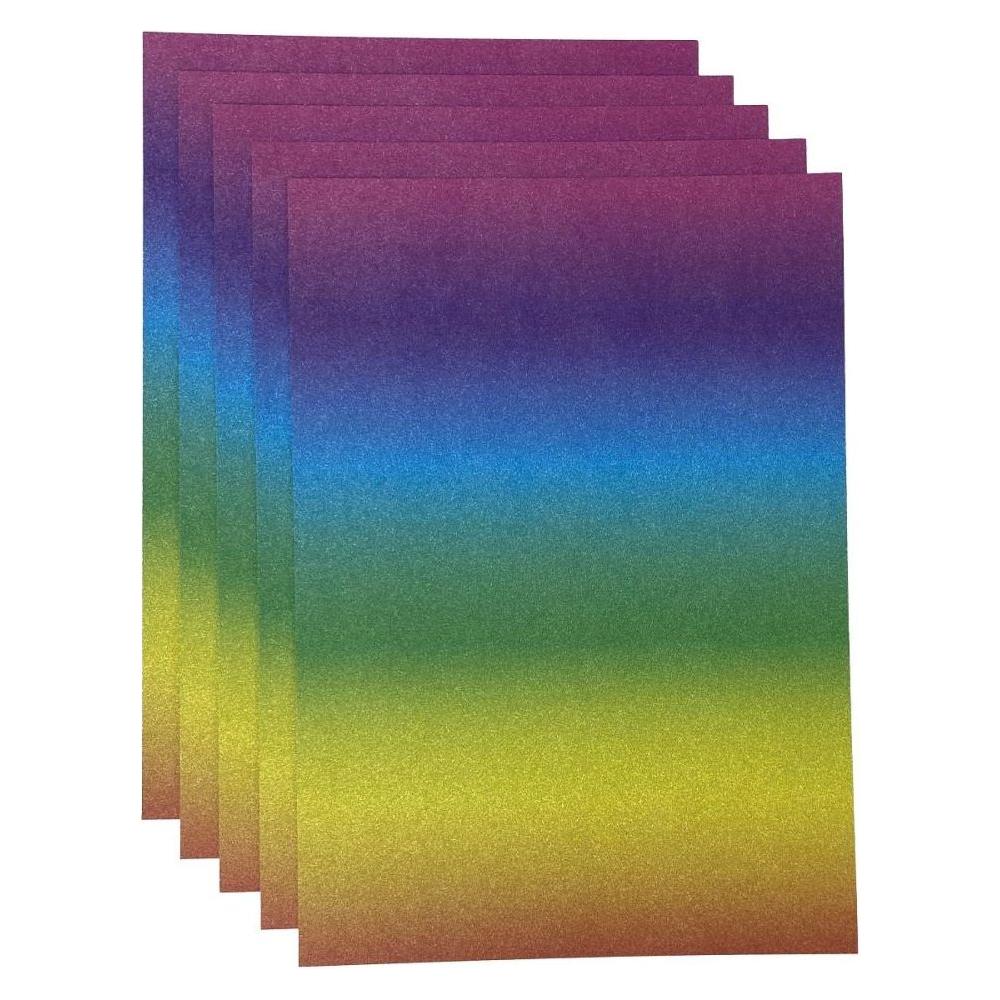 Tonic Kaleidoscope Of Color 8.5 x 11 Ombre Glitter Cardstock 8923e Detailed Product Image