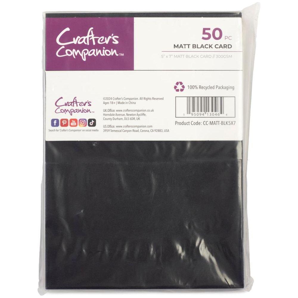 Crafter's Companion 5 x 7 Matt Black Cardstock cc-matt-blk5x7