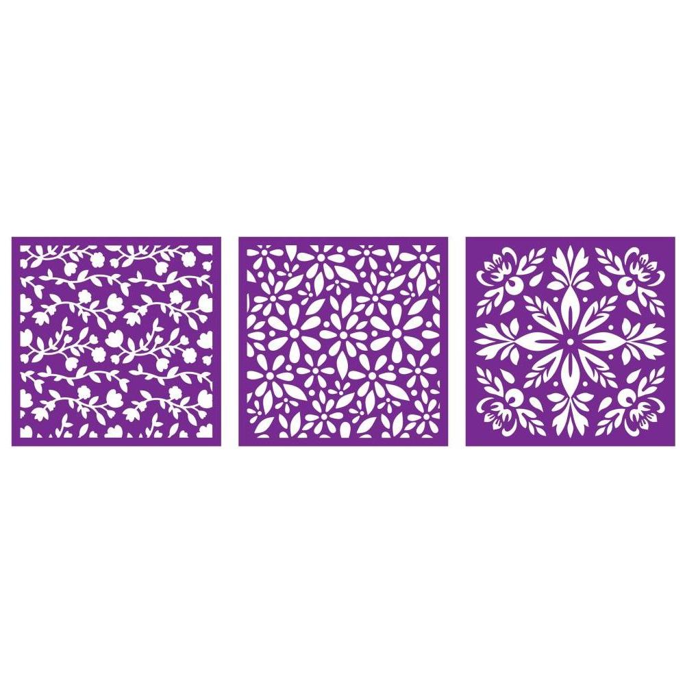 Crafter's Companion Contemporary Florals Stencils cc-sten-cofl Alternate Image